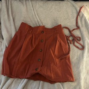 Burnt sienna skirt